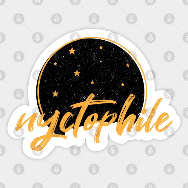 Nyctophile Sticker by Commykaze